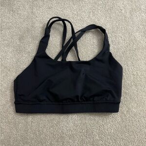 Black lululemon energy bra